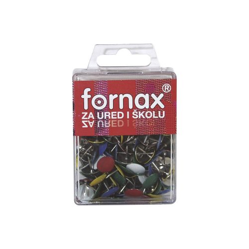 Rajzszeg BC-22 színes műanyag dobozban Fornax