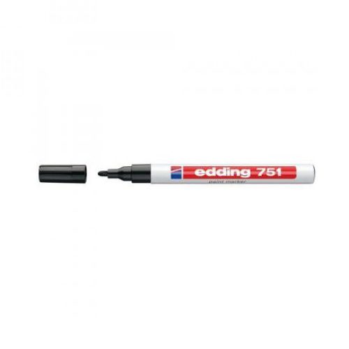 Lakkmarker 1-2mm, kerek Edding 751 fekete 