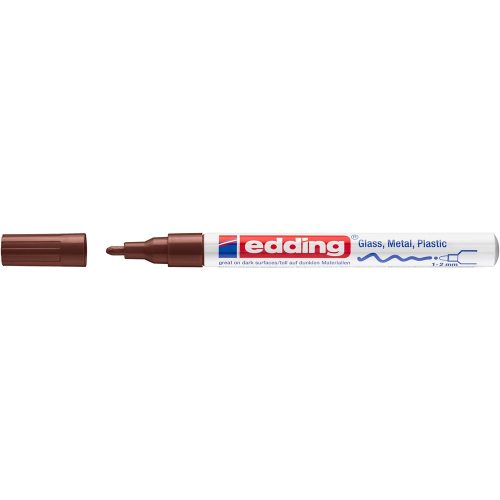 Lakkmarker 1-2mm, kerek Edding 751 barna 