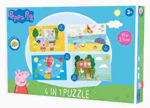 Peppa malac puzzle 4 az 1-ben