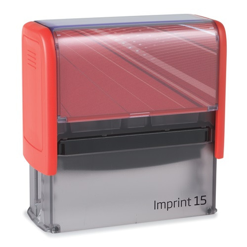 Bélyegzőház Trodat 8915 Imprint 2.0 piros, kék párnával