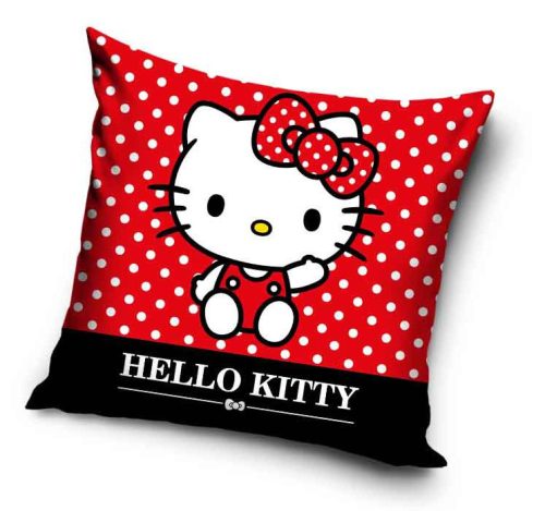 Hello Kitty Red párnahuzat 40x40 cm Velúr