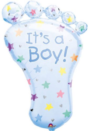 Baby Boy Foot fólia lufi 82 cm