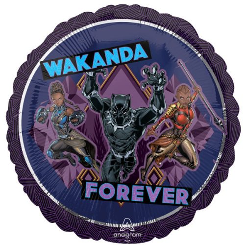 Fekete Párduc Wakanda fólia lufi 43 cm