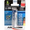 ANSMANN 18650 Li-ion 2600mAh védett akkumulátor