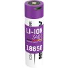 ANSMANN 18650 Li-ion 3400mAh védett akkumulátor USB töltéssel