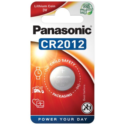 Panasonic CR2012 3V lítium gombelem 1db/csomag