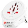 SKROSS 1.500266 World to Europe USB - csatlakozó átalakító európába utazóknak + USB