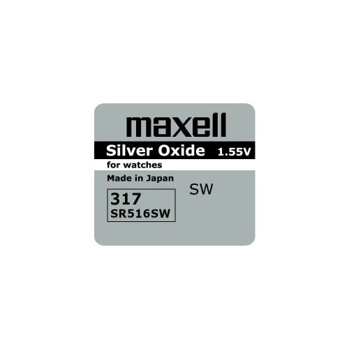 Maxell SR516SW 1,55V ezüst-oxid gombelem 1db