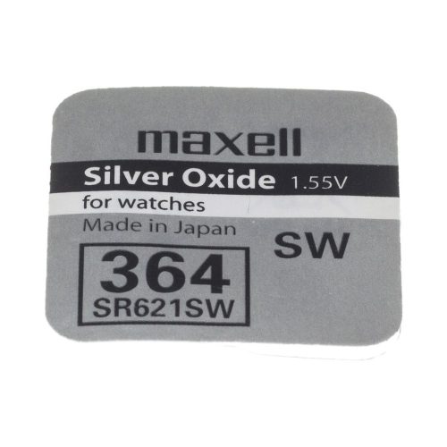 Maxell SR621SW 1,55V ezüst-oxid gombelem 1db