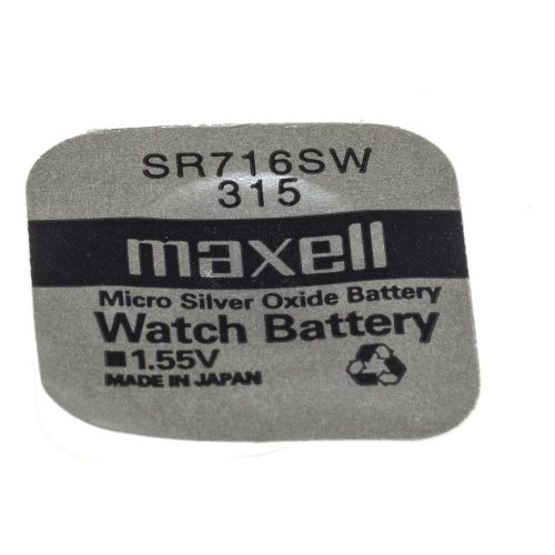 Maxell SR716SW 1,55V ezüst-oxid gombelem 1db