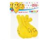 Smilies Yellow léggömb, lufi 5 db-os 12 inch (30 cm)