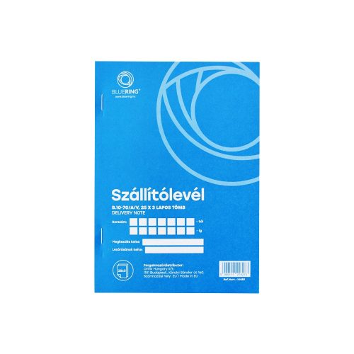 Szállítólevél A5, 25x3lapos B.10-70/A/V Bluering®