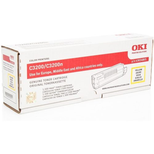 Oki C3200 toner yellow ORIGINAL leértékelt 