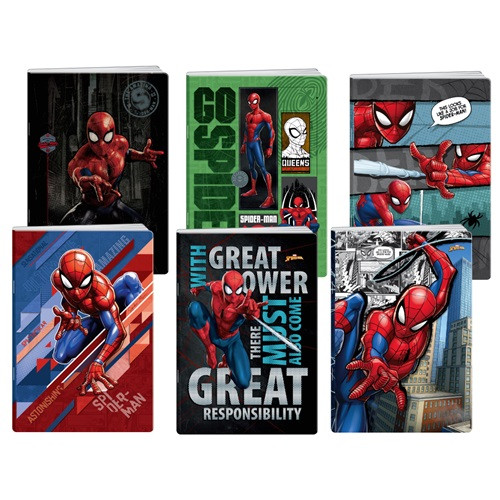 Füzet Bestbuy Spider-Man A/4 tűzött 50 lapos kockás