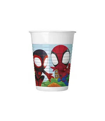 Pókember Spidey műanyag pohár 8 db-os 200 ml