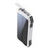 Boompods hordozható külső akkumulátor / power bank - 10.000 mAh - Boompods      Neutron Solar - 2xUSB + Type-C - fehér