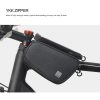 Univerzális kerékpárra szerelhető, por- és cseppálló telefontartó táska vízálló zárral - Sahoo 121462-SA - 1.5L - szürke