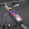 Univerzális kerékpárra szerelhető, por- és cseppálló telefontartó táska vízálló zárral - Sahoo 121462-SA - 1.5L - szürke