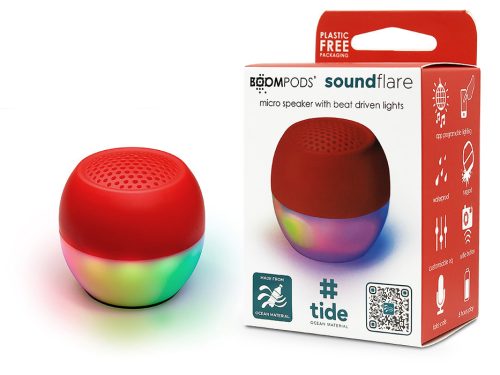 Boompods vezeték nélküli bluetooth hangszóró - Boompods Soundflare Ocean - piros