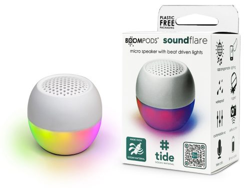 Boompods vezeték nélküli bluetooth hangszóró - Boompods Soundflare Ocean - fehér