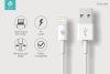 Devia USB - Lightning töltő- és adatkábel 2 m-es vezetékkel - Devia Smart Cable Lightning - fehér