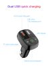 Devia Bluetooth FM-transmitter / szivargyújtó töltő - 2xUSB QC3.0 +             MP3/WMA/WAV/Flac + Pendrive/TF-kártyaolvasó - Devia Smart Series - fekete