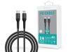 Devia USB Type-C - Lightning adat- és töltőkábel 1,5 m-es vezetékkel - Devia    Gracious Series PD Cable - 20W - fekete