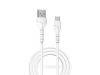 Devia USB - USB Type-C adat- és töltőkábel 1 m-es vezetékkel - Devia Kintone    Cable V2 Series for Type-C - 5V/2.1A - fehér - ECO csomagolás