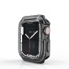 Apple Watch ütésálló védőtok - Devia Sport Series Shockproof Case For iWatch  - 41 mm - fekete/átlátszó