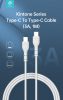 Devia USB Type-C - USB Type-C adat- és töltőkábel 1 m-es vezetékkel - Devia     Kintone Series Type-C To Type-C Cable - 60W - fehér