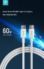 Devia USB Type-C - USB Type-C adat- és töltőkábel 2 m-es vezetékkel - Devia     Smart Series Type-C To Type-C Fast Cable - 60W - fehér